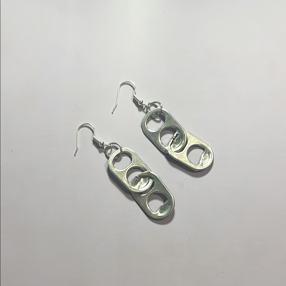 Silver Tab Earrings